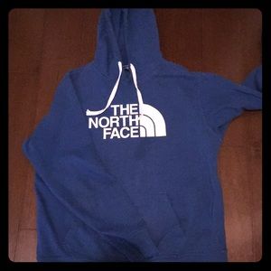 NORTH FACE HOODY (BLUE) SIZE SMALL IN MENS